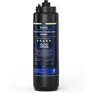 Stokk RUC50-B Replacement Filter Cartridge for UC50 Series Under Sink Water Filter, Reduces Lead, Chlorine, Bad Taste & Odor, NSF/ANSI 372& 42& 53 Certified, 26K Gallons High Capacity