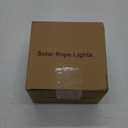 YEGUO Solar Christmas Lights Outdoor Waterproof, 2 Packs Each 33ft 100 LED Rope Lights, 8 Modes Fairy String Lights in Clear Thin Tube for Camping Fence Patio Garden Trampoline Deck (Purple)