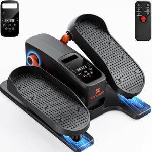 Under Desk Elliptical Machine, Electric Elliptical Leg Exerciser While Sitting for Seniors As Seen on TV, Quiet Portable Seated Pedal Exerciser for Seniors with 12 Speeds for Home