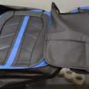 Front & Rear Seat Covers for Corvette C7 C5 Car Seat Cover Luxury PU Leather Sporty Breathable Comfortable Blue × Black