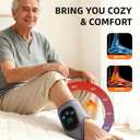 IFTHFOUR 2Pcs Foot and Ankle Massager with Heat, Portable Heated Wrap, 3 Vibration Modes and 5 Heat Settings, USB Charging, Ideal for Home and Travel