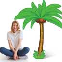 1 PC 4 ft Palm Tree Cardboard Cutout Stand up Luau Party Decorations Aloha Summer Hawaiian Party Photo Props Large Palm Tree Decor for Beach Pool Hawaiian Supplies