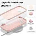 for iPhone 14 Pro Max Case,Liquid Silicone Case,Pink | [Full Camera Protection][Soft Anti-Scratch Microfiber Lining],Ultra Slim Shockproof Phone Case for Men Women Girls