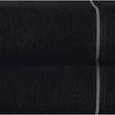 Cotton 2 Pack Oversized Bath Towel Set 28x55 inches, Large Bath Towels, Ultra Absorbant Compact Quickdry & Lightweight Towel, Ideal for Gym Travel Camp Pool - Black