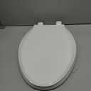 KOHLER 4636-RL-0 Cachet ReadyLatch Elongated Slow Close Toilet Seat, Soft Close Toilet Seat Quiet Lid, Contoured Grip-Tight Bumpers Installation Hardware, Apartment Essentials, White