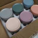 NETANY 6-pack 16 oz Overnight Oats Containers with Lids, Glass jars with Airtight Lids, Wide mouth Mason Salad jars, Glass Food Storage Containers for Snacks Yogurt Spice Sugar