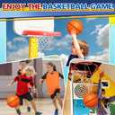 9" Mini Basketball for Indoor Mini Basketball Hoop, Replacement Basketballs Soft Ball for Inflatable Pool, Pool Beach Sandbox Outdoor Sports Gift Pack for Toddler kids Adults, 5 PCS (with Pump)