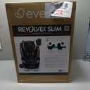 Evenflo Revolve360 Slim 2-in-1 Rotational Car Seat with Quick Clean Cover (Stow Blue)