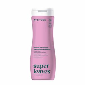 ATTITUDE Moisture Rich Hair Shampoo, EWG Verified, For Dry and Damaged Hair, Naturally Derived Ingredients, Vegan and Plant Based, Quinoa and Jojoba, 16 Fl Oz