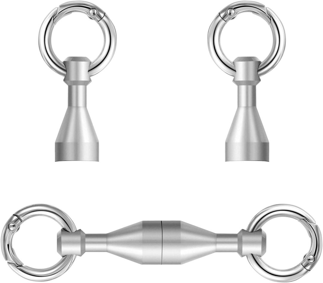 Magnet Hooks For Key Magnet Hanger Refrigerator Magnet Hooks (Silver)