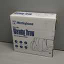 Westinghouse Electric Throw Blanket, Faux Fur Heated Blanket with 6 Heating Levels & 2-10 Hours Auto Off, Soft Cozy Sherpa Heated Blanket Washable Blanket (50" x 60" Throw Size, Light Grey)