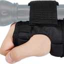 Diving Flashlight Wrist Mount Glove - PFSN Hands Free Dive Light Holder with Adjustable Hold Attach Velcro Wrist, Scuba Gear Dive Lanyard, Universal Strap, Scuba Accessories