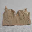 SEA BBOT Women Longline Strapless Bra Full Coverage Corset Bra Hide Back Fat (36D, Light Beige)