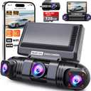 ENLIK Dash Cam Front and Rear 360 Dashcam 4 Channel Car Camera Dash Camera for Cars, QHD 2K+1080P*3 Camara with 128GB Card, 5G WiFi &APP Control, Night Vision/G-Sensor, 168Wide Angle, Parking Mode (Black)