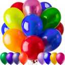 100 PCS Balloons, 12 Inch Assorted Colors Balloon & 10 Kinds of Color Balloons, Latex Balloon Bulk for Birthday, Baby Shower, Wedding, Family Party.