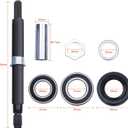 W10435302 Tub Shaft & Bearing: Compatible with Whirlpool Cabrio Washer Washing Machine
