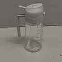 TrendPlain 16oz/470ml Glass Olive Oil Sprayer for Cooking  2 in 1 Olive Oil Dispenser Bottle for Kitchen Gadgets and Air Fryer Accessories, Salad, BBQ - Ash