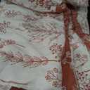 Bedsure Full Comforter Set - Terracotta Bed Set, 3 Pieces Cute Floral Bedding, 1 Soft Reversible Botanical Flowers Comforter 82x86 inches and 2 Pillow Shams