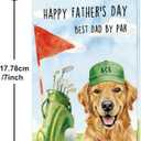 2 x Funny Golf Fathers Day Card, Fathers Day Cards Gifts Decorations for Dad From Daughter Son, Dog Dad Fathers Day Card Gift, Happy Father's Day Golf Cards Gifts with Envelope