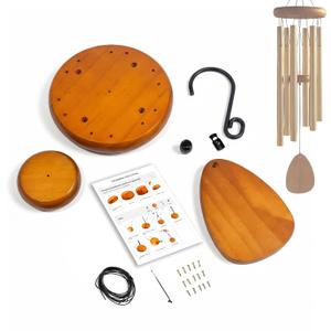 Premium Wind Chime Repair Kit for Small to Medium Chimes - Easy DIY Replacement Parts for Standard 6-Tube Chimes (No Tubes, Max 37" Overall Length)