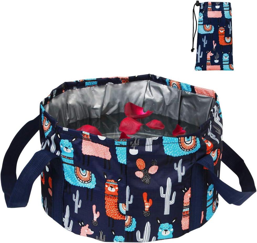 Collapsible Foot Bath Basin for Soaking Feet, Portable Foot Bath Tub Bag with Handles, for Adults and Kids, Pedicure Foot Spa Bucket for Outdoor Washing, Camping, Travel