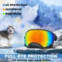 Pacify Dog Goggles for Large Dogs, UV Protection Dog Sunglasses with Adjustable Strap for Large Dog Pet Glasses