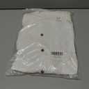 Guayabera Shirts for Men Long Sleeve Linen Shirts for Men White Casual Button Down Shirt Men in Beach Summer (White, XXL)