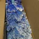 7 Feet Blue Gradient Snow Flocked Artificial Christmas Tree