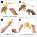 TORMAYS HOME Decorative Small Gift Basket with Ribbon and Bag, 12"x8"x5" Cotton Rope Woven Storage Bin, Newborn Gift Basket, Nursery Room Organizer  White (Orange)