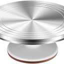 Kootek Aluminium Alloy Revolving Cake Stand 12 Inch Rotating Cake Turntable for Cake, Cupcake Decorating Supplies
