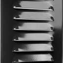 Vent Systems 5.5" x 7.5" Inch (Overall Dimensions) - Black - Air Vent Cover - Metal Air Return Grill with Built-in Protection Mesh - HVAC Vent Duct Cover for Home Improvement