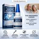Official Professional Grade Dental Lab Instant Bonding Dental Glue for Dentures & Lab Tools - Fast-Setting in 15-60 Sec | Crack Repair & Gap Filling | Long-Lasting Hold (Days to Weeks) 1oz