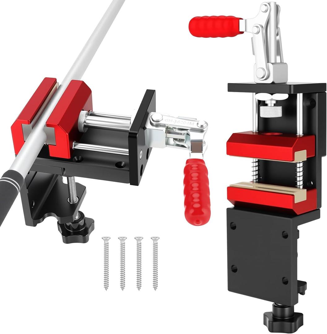 Golf Grip Kit for Regripping, 2-in-1 Drill-Free Club Grip Removal Tool - Inlcudes Hook Knife, 15PCS Golf Grip Tape and Solvent, 360° Swivel Portable Table Vise Clamp, Golf Club Regripping Kit