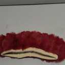 Car Fuzzy Steering Wheel Cover, 15 inch Fluffy Soft Steering Wheel Protector for Winter Warm, Anti-Slip Fuzzy Plush Vehicle Wheel Wrap Cover Interior Decoration for Women Men (Wine Red)