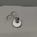 Design House 559260 Savannah Towel and Robe Hook, Polished Chrome and White