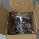 Lanterns Decorative Outdoor 2PCS Living Room Decor Lantern Black Metal Lantern Front Porch Decor Lanterns Decor Indoor with LED Candle Lanterns Decor No Glass for Indoor Outdoor (Small&Large, 2Pcs)