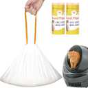 40 Count 26" x 16" Cat Litter Box Liners and Replaced Trash Bags Compatible with Litter Box Robot 4 and 3, Thick Heavy Duty Drawstring Replacement Waste Drawer Liners Bags 10-12 Gallons of Capacity