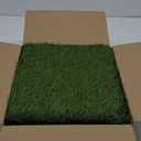 GOLDEN MOON Artificial Grass Turf Tile Interlocking Self-draining Mat, 1x1 ft, 1.5 in Pile Height, 6 Pack