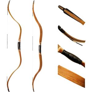 AF Archery 54" Tatar Recurve Bow Traditional Horse Hunting Bow (Oak,20lb)