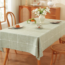 TruDelve Green Cloth Tablecloth 60 x 84 Inch Rectangle Table Cloths for Rectangle Tables Rustic Oblong Washable Tablecloths(Green,84"x60",Rectangular)