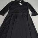 Nmoder Casual Dresses for Women Semi Formal Fit and Flare 3/4 Sleeve A-line Church Work Dress with Pockets