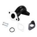 PRO BAT 19mm Intake Manifold Pipe PZ19 Carburetor Carb Throat with Gasket Screw Kit for 50cc 70cc 90cc 110cc 125cc Horizontal Engine Quad Pit Dirt Bike ATV Buggy WR43 (Black)