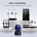 ANYCUBIC PLA Plus (PLA+), 3D Printer Filament 1.75mm Bundle, High Toughness, Dimensional Accuracy +/- 0.02mm, Print with Most FDM 3D Printers, 4 Pack 1KG Reusable Spool(2.2 lbs) Texture Grey