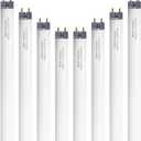 24 inch F17T8/830 17 Watts Light Bulb Warm White, 2 Foot Straight Fluorescent Tube T8 Tube Light F17T8/WW, 1500 Lumen G13 Medium Bi-Pin Cap 8 Pack