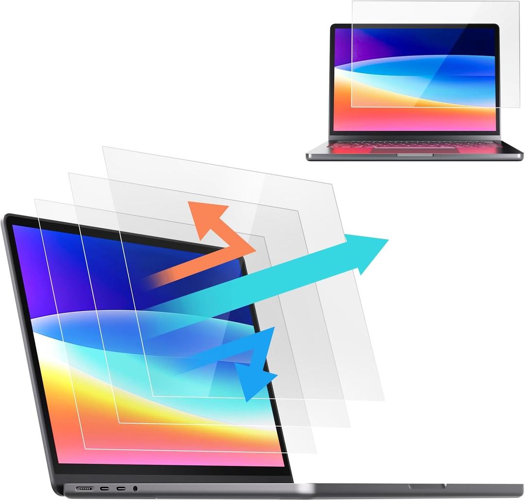 2 Pack 14 Inch Laptop Blue Light Screen Protector Touch Screen, Computer Screen Protector Compatible with Chromebook HP Pavilion ASUS Dell Acer Lenovo thinkpad Samsung Toshiba 16:9 Aspect Ratio, Buescreen Protector Anti-Glare for Eyes Protection