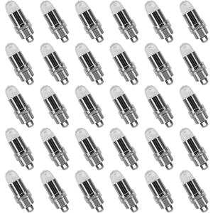 30x Battery Operated LED Party Lights Seasonal Lighting for Balloons Paper Lanterns, Waterproof - Warm White