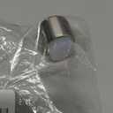 Wall Mounted Doorstop | 1.1'' X 1.1'' | Adhesive or Screwing Installation | White Rubber | Stainless Steel | Matte | Great Adherence