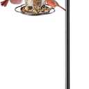 84" Shepherds Hooks for Outdoor, Heavy Duty Bird Feeder Pole with 7 Prongs Base for Hanging Lantern, Hummingbird Feeder, Plant Baskets, Shepherds Hook for Bird Feeders for Outside, 1 Pack