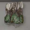 20pcs Christmas Magnolia Flowers Velvet Poinsettia Artificial Flowers Glitter Christmas Tree Ornaments 6.4" for Xmas New Year Wedding Party Holiday Decoration(Beige, Light Brown, Dark Green)