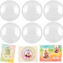 BAOFALI 20Pcs Large 3D Circle Dimensional Shaker Domes 3-1/2" Diameter for Shaker Cards,Plastic Clear Puffy Shaker Covers Shaker Window Blister for Paper Crafting Card Making Arts Projects Crafts